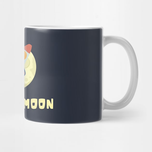 To the Moon - Bitcoin by My Crypto Design